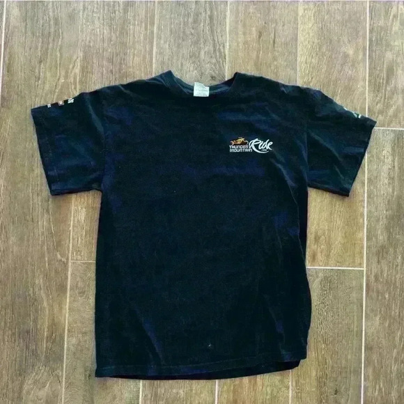 Vintage 2010 Harley Davidson Medium Gildan Pocket T Black Y2K outlaw shirt - Picture 2 of 7